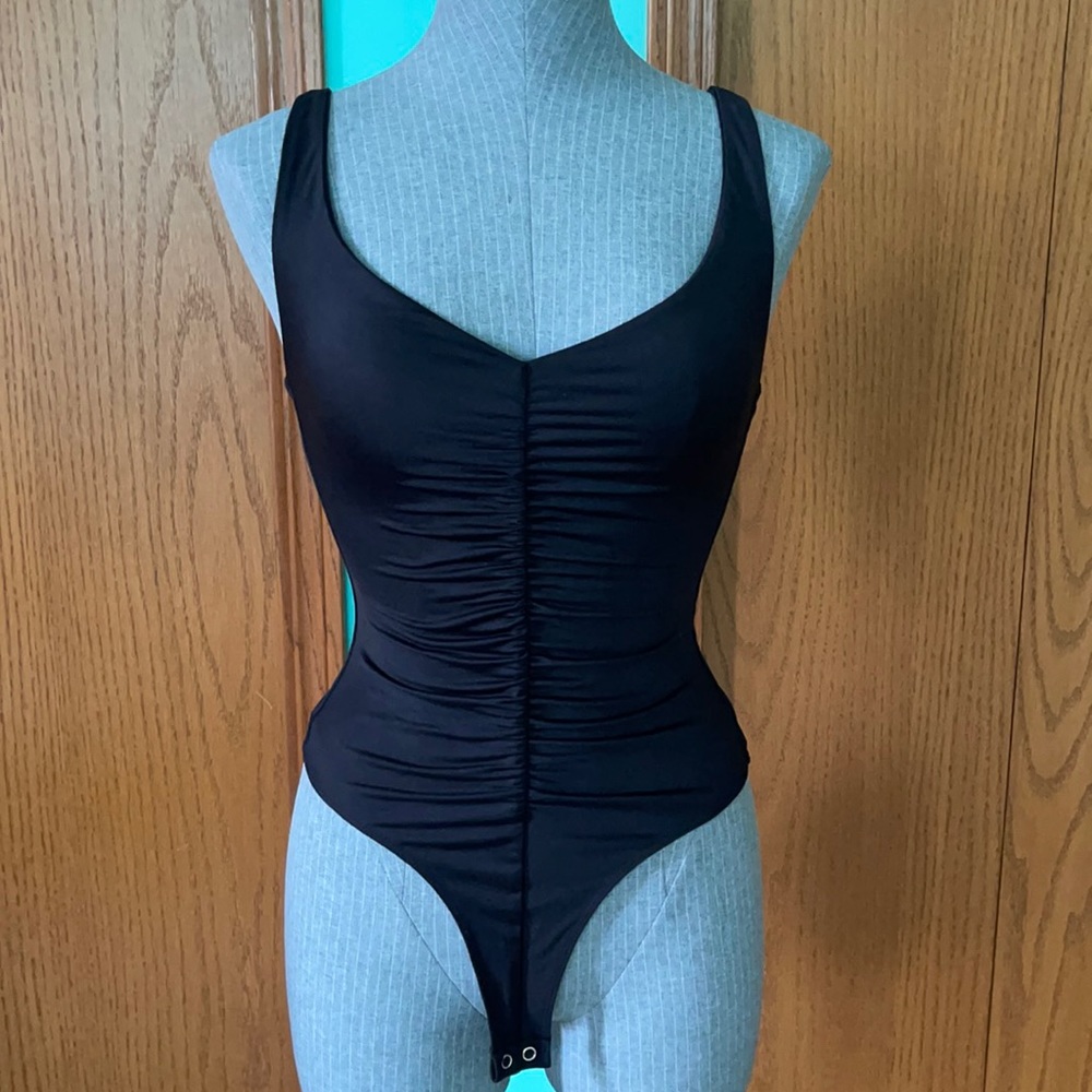 V-neck bodysuit